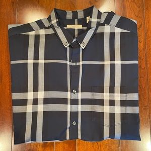 Mens Burberry Brit Plaid Shirt